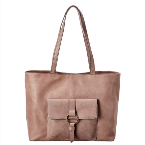 Frye Handbags - Frye Madison Leather  Tote with Front Pocket Stone